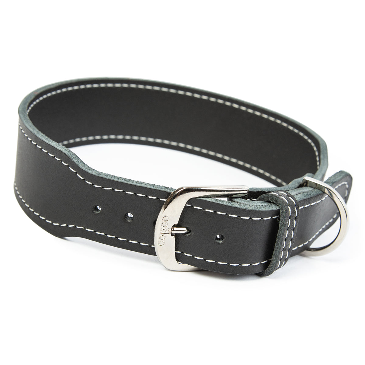 Lederhalsband Zoe – breites Fettlederhalsband, schlicht & zeitlos mit Dornschnalle